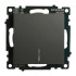 Выключатель 1-кл Катрин с подсветкой графит GLS10-7101-06