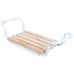 Сидение для ванны NIKA 77х29см, дерево/металл до 100 кг, раздвижное  СВ3