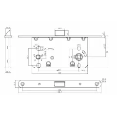 /Защелка LP 5112OL B ARCHIE (5272)