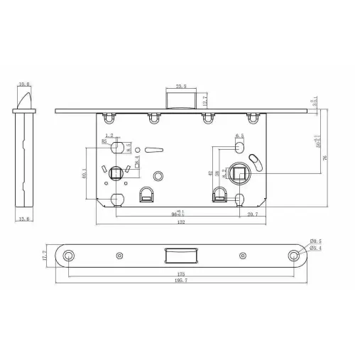 /Защелка LP 5112OL B ARCHIE (5272)