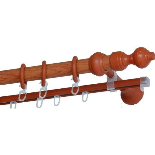 Карниз+шина d28 вишня (пластик) 300см Ле-Гранд (5)