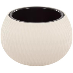 Горшок для цветов Жемчужина 16л со вставкой 7л бежевый М 8727 (276881)