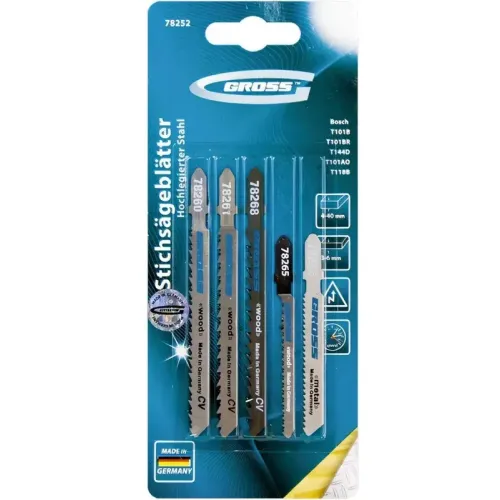 Пилки для лобзика GROSS универсальные 5шт (78252)