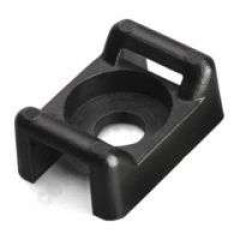 Площадка под винт 22х16 мм черные (уп.=100шт.) КВТ/Fortisflex