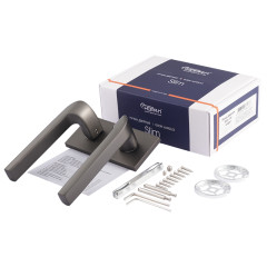 Ручки раздельные НОРА-М Slim 131K графит (18291)