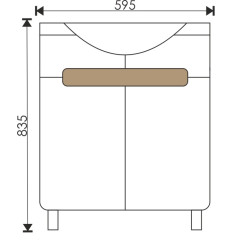 Тумба EVA GOLD 60 