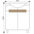 Тумба EVA GOLD 60 