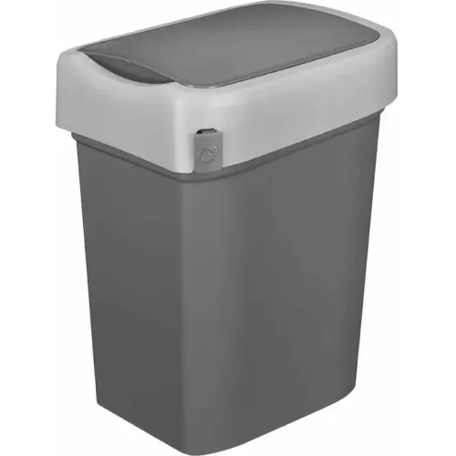 Контейнер для мусора SMART BIN серый 10л (845523)