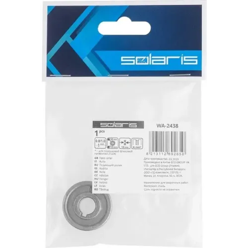 Ролик подающий SOLARIS WA-2438 ф30/10мм, шир 10мм, проволока ф0,8-1,0мм