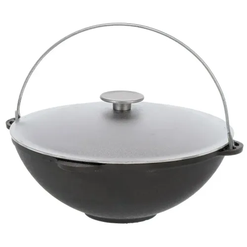 Казан Гардарика чугунный с крышкой и дужкой 8л (478236)