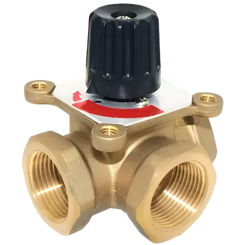 Клапан трехходовой TIM поворотный, смесительный ф 1