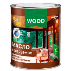 Масло FARBITEX ПРОФИ GOOD FOR WOOD колеруемое для террас и садовой мебели ОРЕХ (3 л)