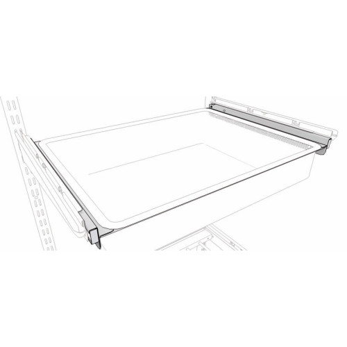 Рама выдвижная для мелкосетчатых и пластиковых корзин GS белая