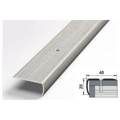 /Порог-угол внешний 40*20мм 2,7 Дуб арктик (Лука ПУ-06)