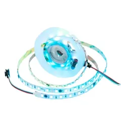 Светодиодная лента 24V APEYRON 14,4W/m 60Led/m IP20 RGB 2м бел б/п+Лента св/д адрес+пульт 10-91
