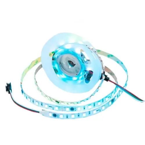 Светодиодная лента 24V APEYRON 14,4W/m 60Led/m IP20 RGB 2м бел б/п+Лента св/д адрес+пульт 10-91