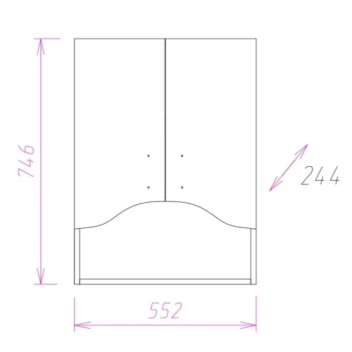 Шкаф навесной ОНИКА 