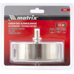 Коронка алмазная MATRIX д/керамогранита 115мм (726943)