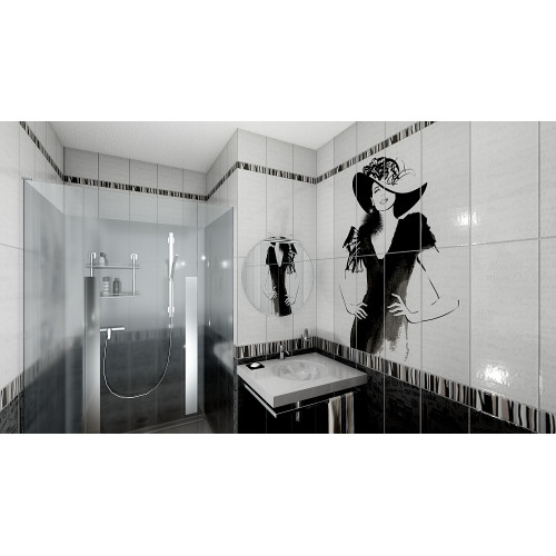 Панель ПВХ Unique 2,7*0,25*8 Франция Девушка (рис 4шт.)  (лазерная печать) (12)