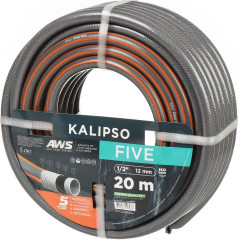 Шланг поливочный Kalipso Five 1/2, 20м, 5 слоев, армированный, всесезонный (AGL261220)
