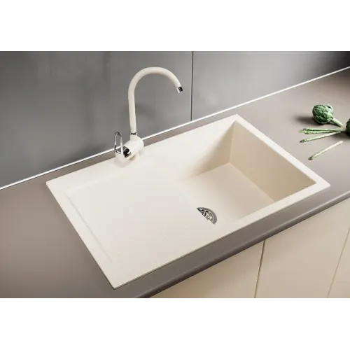 Мойка комп. MIXLINE ML-GM31 500х770x190мм, бежевая, сифон