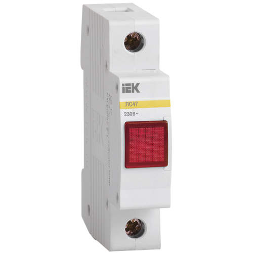 Сигнальная лампа ЛС-47 (неон) красная IEK MLS10-230-K04 (51301)