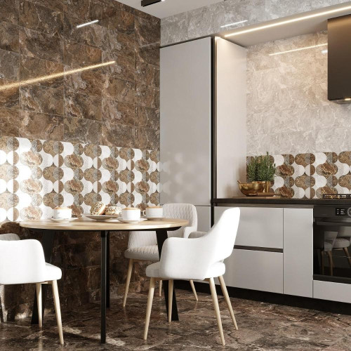 Плитка напольная 400*400 Ричмонд коричневый в уп. 1,6м2 (1 сорт)