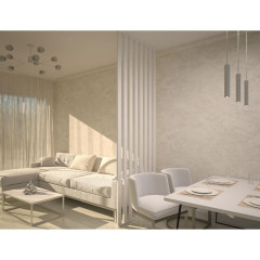 /МДФ Интерьерная рейка STELLA Милана Белый 2700*30*20 мм. (уп.8шт)