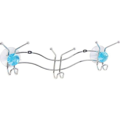 Вешалка РЫЖИЙ КОТ с 3-мя крючками, на присосках Бриллиант, нерж. сталь, W4220A, 311460