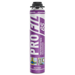 Пена монтажная PROFIL 65 STANDARD проф всесезонная (720мл) (199019)