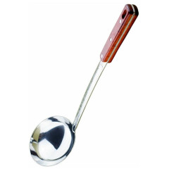 Половник для казана с деревянной ручкой 45см