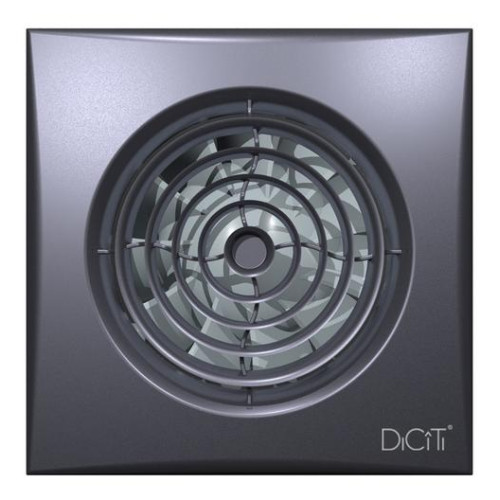 Вентилятор осевой D100 AURA 4C dark gray metal с обратным клапаном