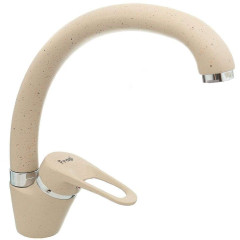 Смеситель для кухни FRAP F4113-9 шар высокий, ручка бок, песоч/латунь