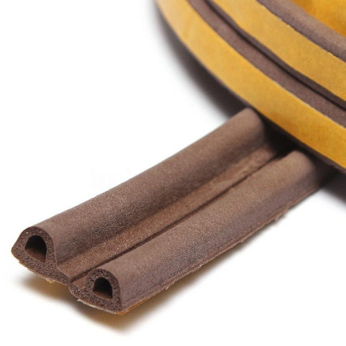 Уплотнитель KIM TEC Р-профиль, коричневый 9х5,5мм (цена за 1м двойного)