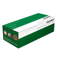 Ручки раздельные AJAX K.JS51.STICK SN/WH-19 матовый никель/белый (48229)