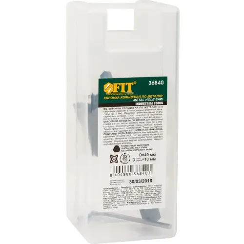 Коронка по металлу FIT 40 мм (36840)