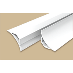 Галтель с мягкими краями 2,5м.  ГМ белый мат.