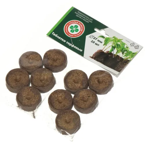 Таблетка торфяная Скорая помощь 27мм, 10шт (355371)