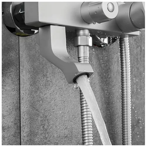 Душевая стойка FRUD R24001 серебро