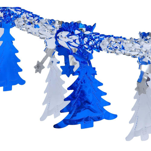 Мишура-гирлянда СНОУ БУМ (377-569) растяжка 200х15см, ПВХ,фольгированная, 2 цвета