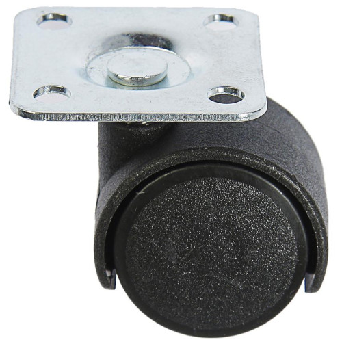 |Колесо мебельное d=30мм на площадке чёрный(3973211)