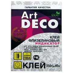 Клей обойный ART DEКO для флизел. обоев ИНДИКАТОР 250гр (20) (*2)
