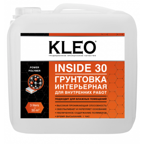 Грунт KLEO INSIDE 30 интерьерный для внутренних работ 3кг
