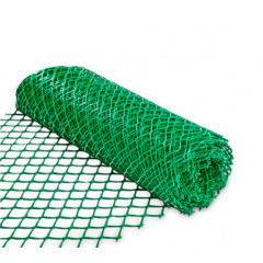 Сетка пластиковая 40*40 (1,5*20м) цвет зеленый/хаки, ромб ПРОДАЁТСЯ КРАТНО 5М!!