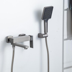 Смеситель для ванны FRAP F3291-9 оружейная сталь