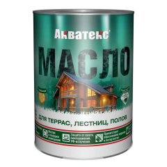 Масло Акватекс  для террас, лестниц, полов Орех 0,75л
