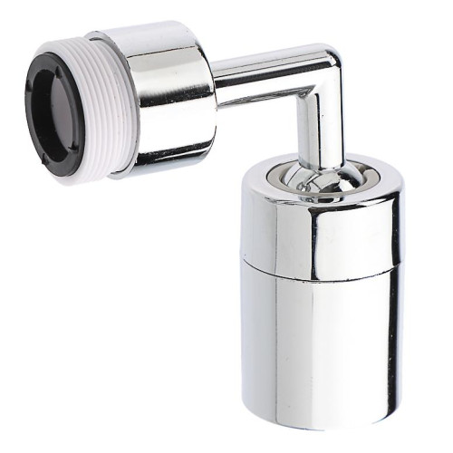 Аэратор для смесителя универсальный, режим душ, вращение по осям, угловой (565-015)