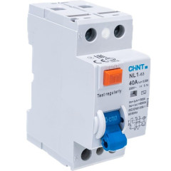 Устройство защитного отключения 2-пол. 40А 30мА AC 6кА NL1-63 (R) CHINT 200213