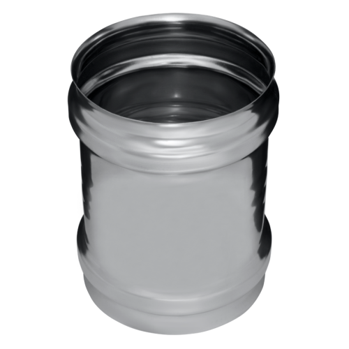 Дымоход адаптер ММ 0,8мм Ф115 нержавеющая сталь (Феррум)