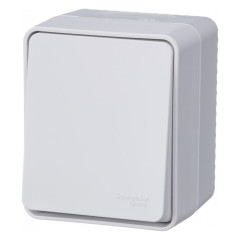 Переключатель проходной О/У 1-кл AtlasDesign Profi54 IP54 10AX бел. SchE ATN540161